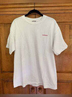 Madhappy Classics Midweight Tee White w/ Pink